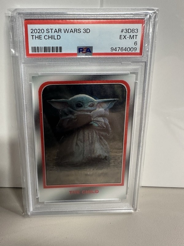2020 Topps Star Wars 3D Grogu The Child #3D-83 PSA 6 i1f