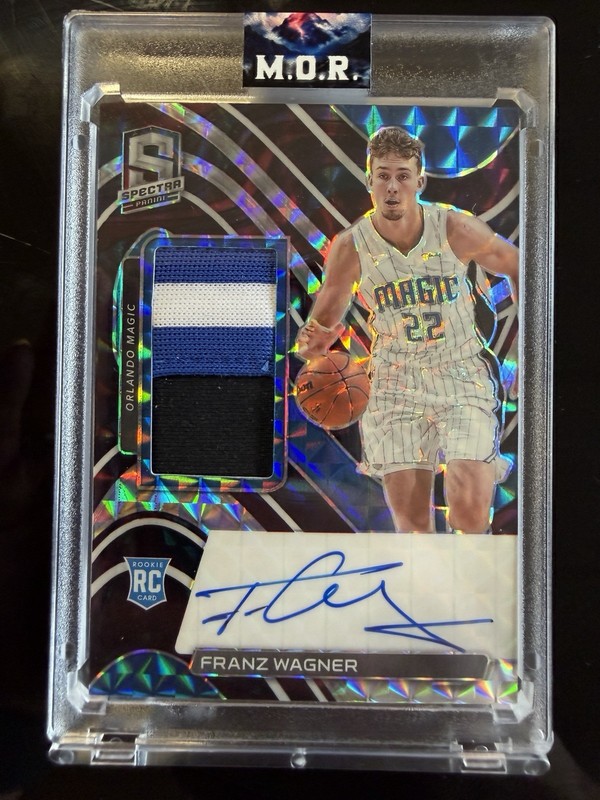 2021-22 Panini - Franz Wagner #191 Patch On Card Auto - Rookie /49 view 2