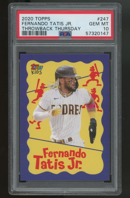 2020 Topps Baseball Fernando Tatis Jr. Throwback Thursday #247 PSA 10 *147