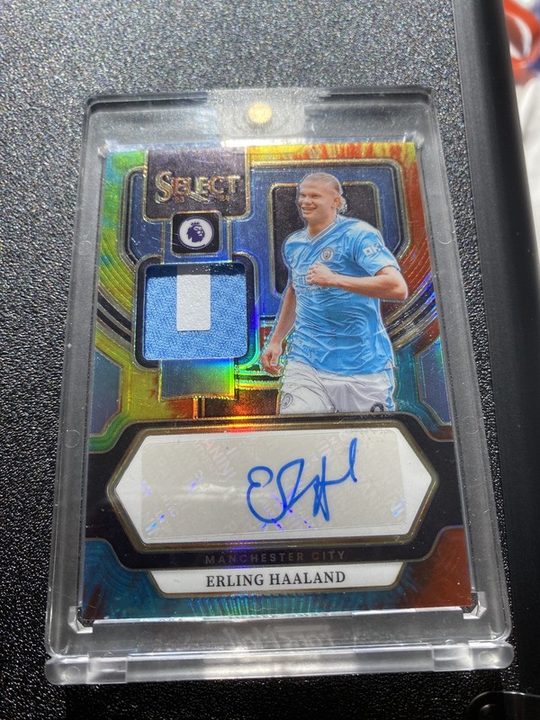Panini Prizm Select Erling Haaland Patch Auto /25 Manchester City