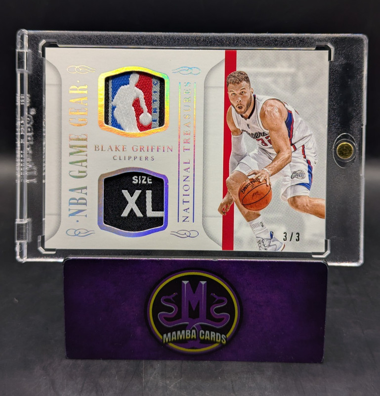 2014-15 Panini National Treasures Blake Griffin LOGOMAN Laundry Tag Patch /3