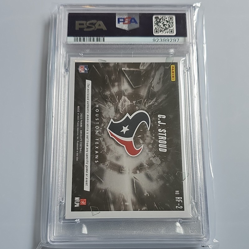 Panini Absolute Rookie Force C.J. Stroud Memorabilia RF-2 PSA Houston Texans view 2