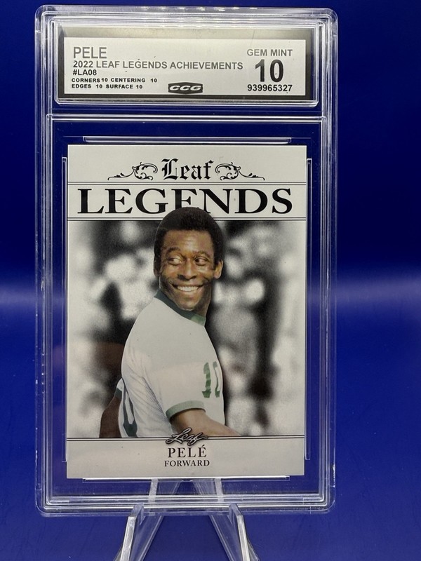 PELE 2022 LEAF LEGENDS ACHIEVEMENTS #LA08 GEM MINT 10