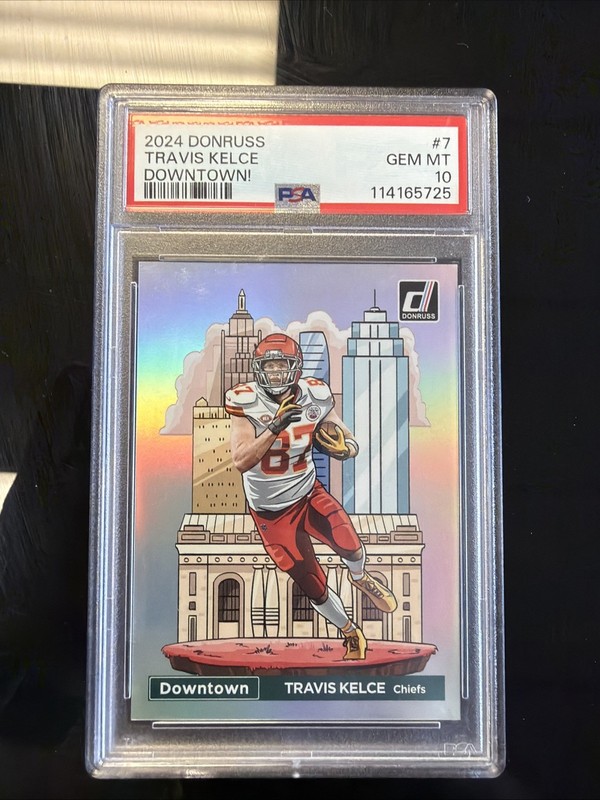 2024 Panini Donruss - Downtown! Travis Kelce #7 PSA 10