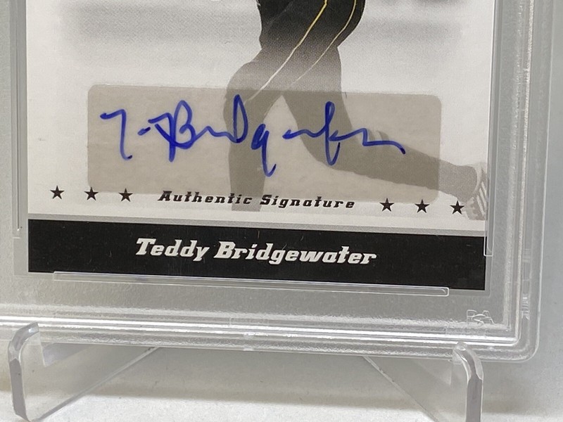 2011 Army All-American Bowl Teddy Bridgewater RC TRUE Rookie AUTO PSA 10 GEM MT view 2