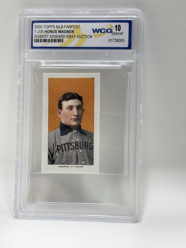 Honus Wagner 2000 Topps MLB Fanfest T-206 Reprint Card- WCG Graded 10 Gem Mint