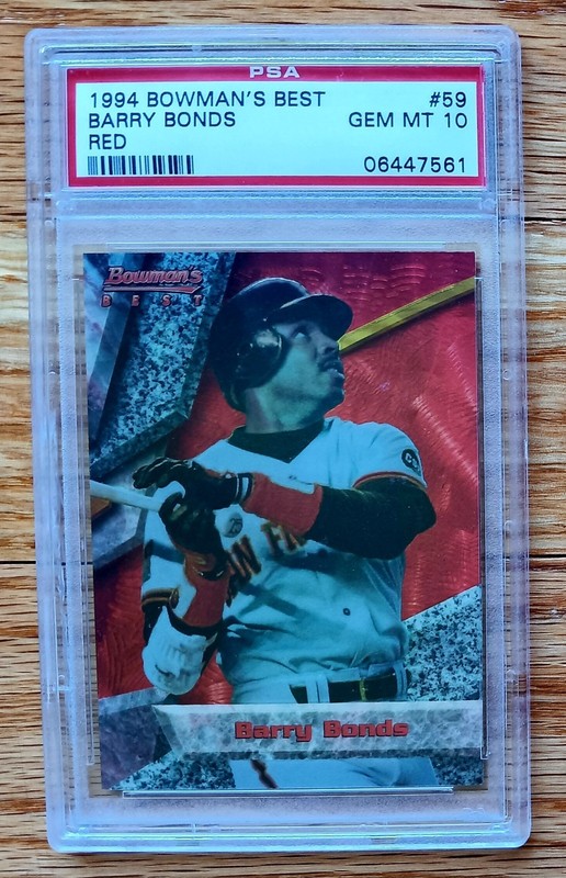 1994 BOWMAN'S BEST RED #59 BARRY BONDS GIANTS PSA 10 (Low Pop)