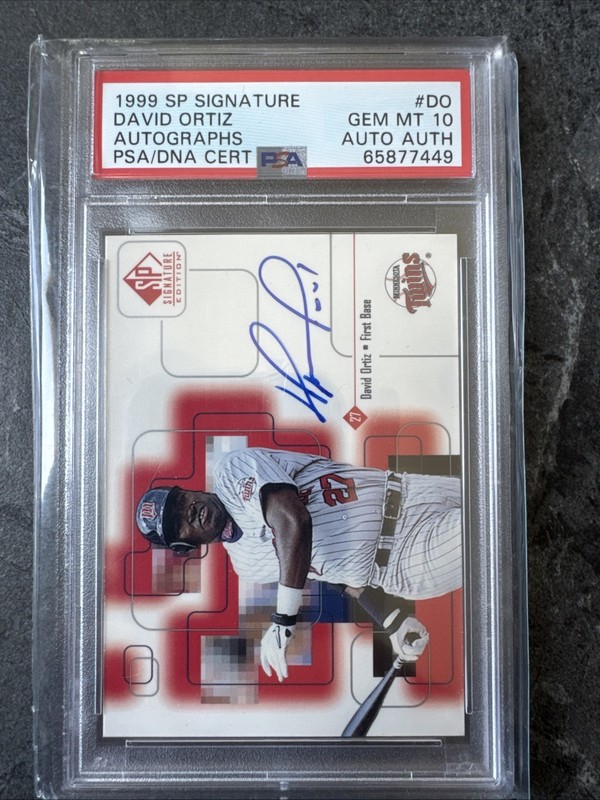 1999 SP Signature Edition - Autographs David Ortiz #DO (AU) PSA 10
