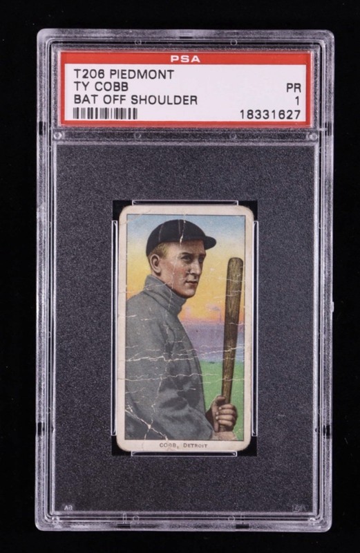 1909-11 T206 Ty Cobb Bat Off Shoulder 350-460 Subjects PSA 1 Detroit Tigers Card