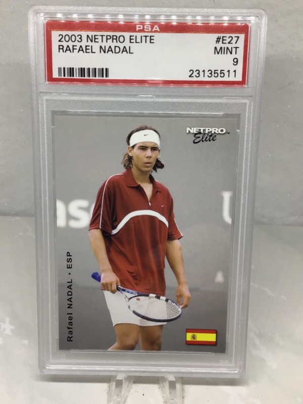 2003 Netpro Elite #E27 Rafael Nadal RC PSA 9