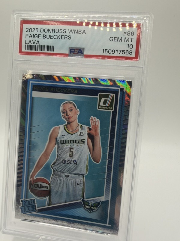 2025 PANINI DONRUSS WNBA LAVA #86 PAIGE BUECKERS PSA 10 view 2