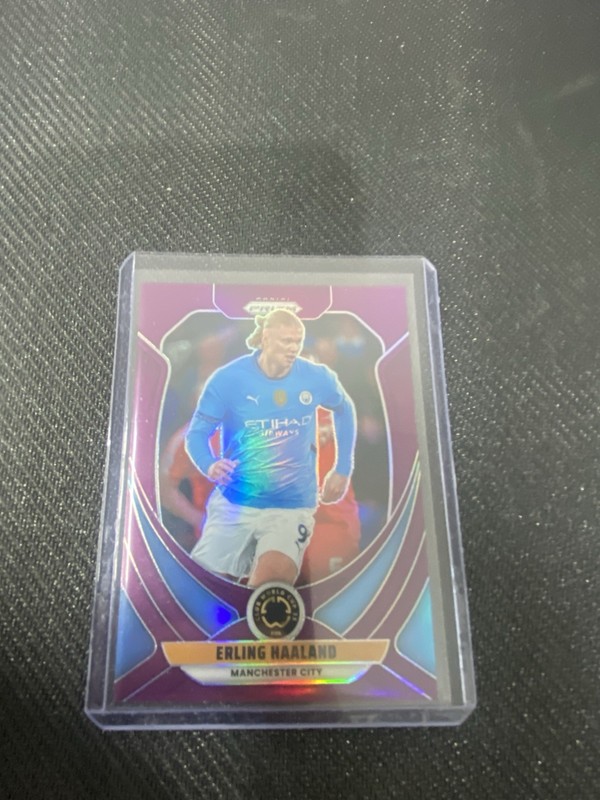 2025 Panini Prizm FIFA Club World Cup Erling Haaland Purple #’ed 74/125 #136