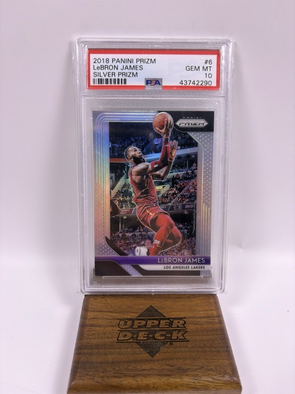 2018-19 Panini Prizm Silver LeBron James PSA 10 #6 Cavs Refractor