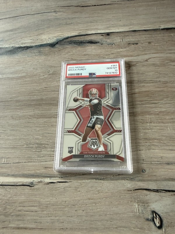 2022 Panini Mosaic base Brock Purdy PSA 10 RC #367 Rookie 49ers 