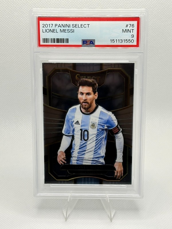 2017 Panini Select - Terrace Lionel Messi #76 ARGENTINA PSA 9 MINT