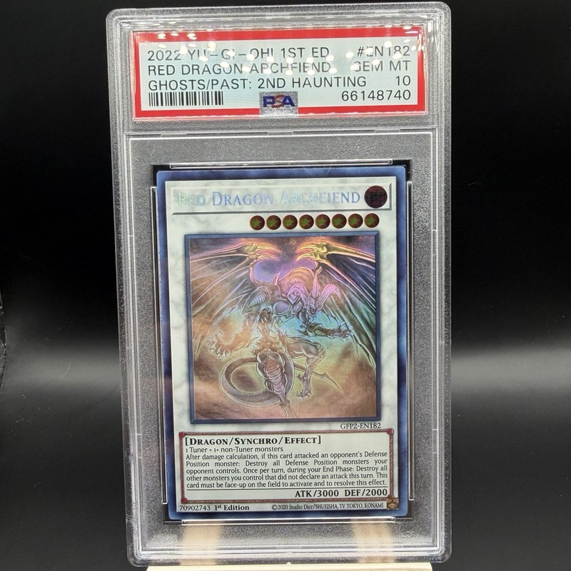 Red Dragon Archfiend (Ghost Rare) GFP2-EN182 First Edition PSA 10