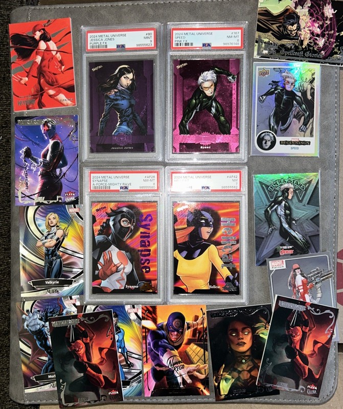 2024 Skybox Marvel Metal Avengers PSA Graded with bonus Marvel cards 