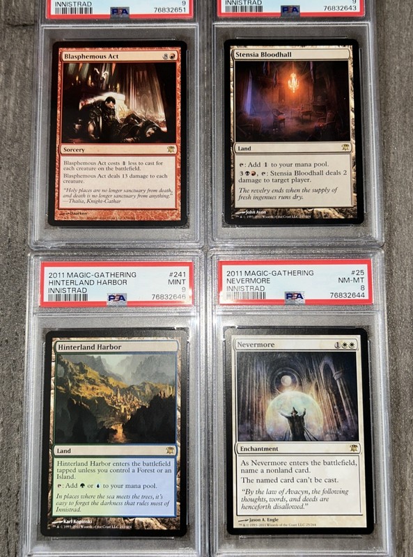 Magic The Gathering 2011 Inistrad TCG Cards PSA 8-9 mint TCG trading cards 
