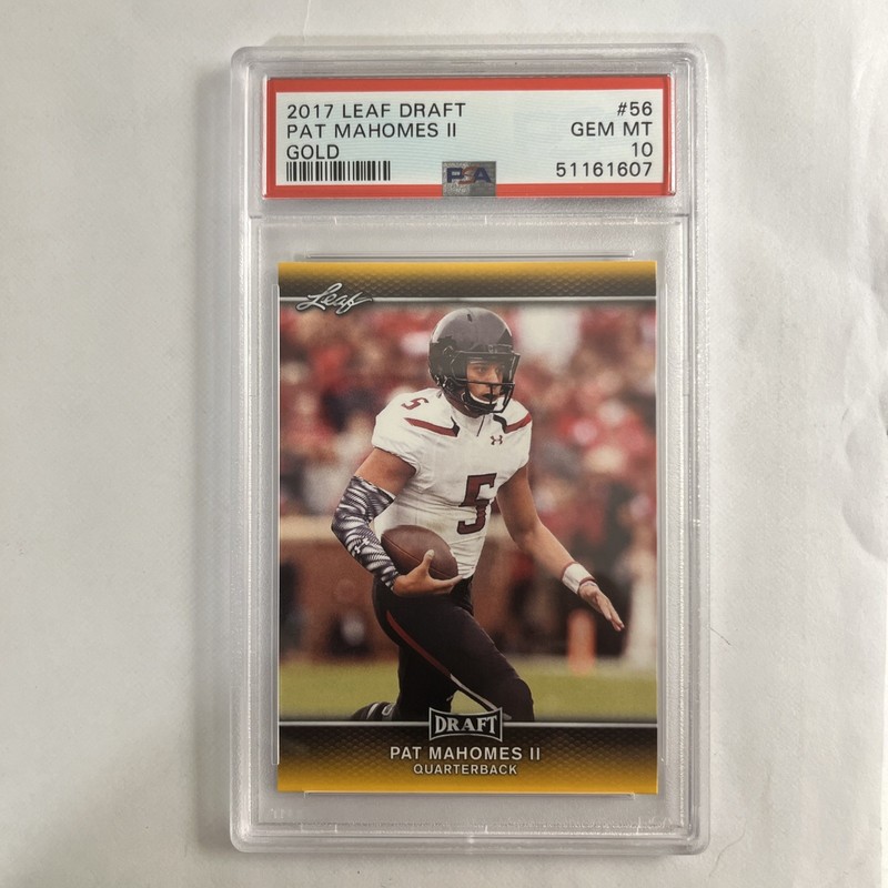 Pat Mahomes Gold  Rookie Card