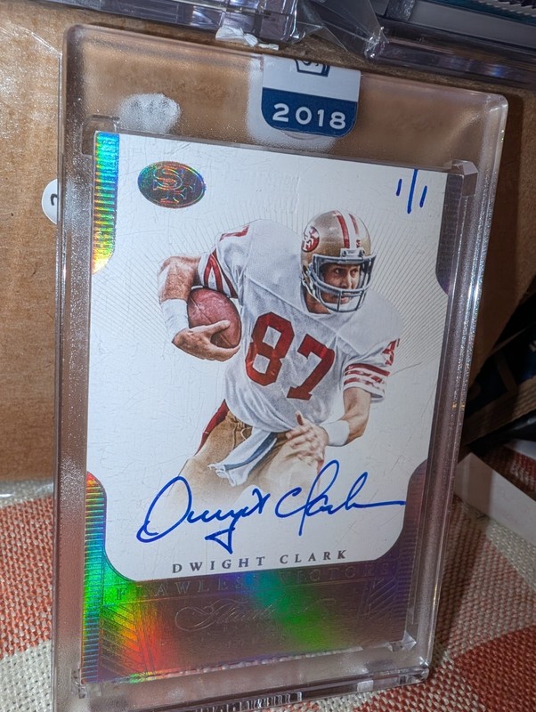 2018 Panini Honors DWIGHT CLARK 2015 Flawless Victors Auto 1/1 SB 49ers 