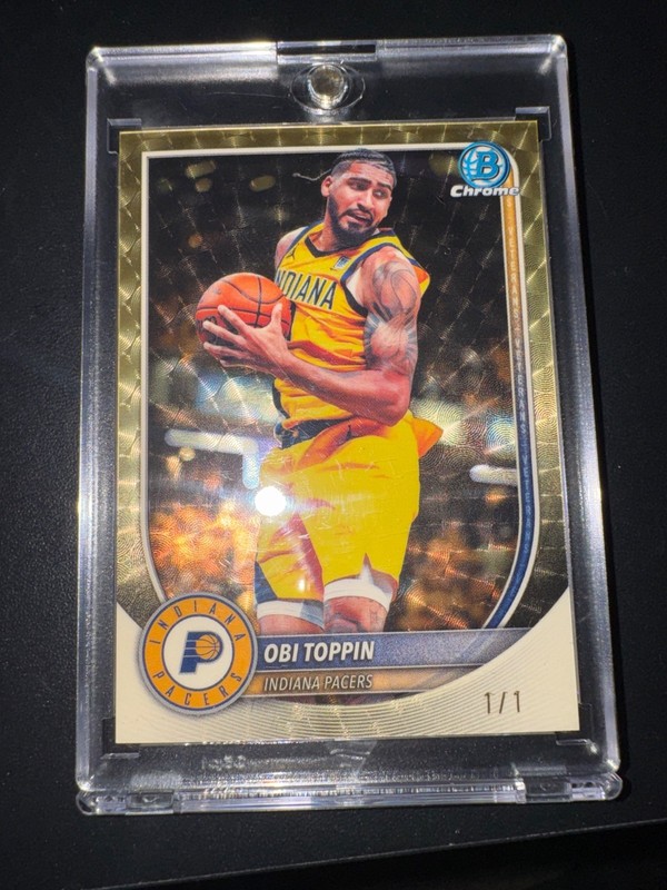 superfractor obi toppin 1/1 2025-26 topps bowman bcv-162
