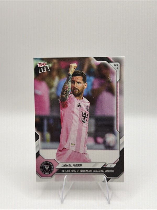 LIONEL MESSI 2026 Topps Now MLS #23 First Goal NU Stadium Inter Miami CF Soccer