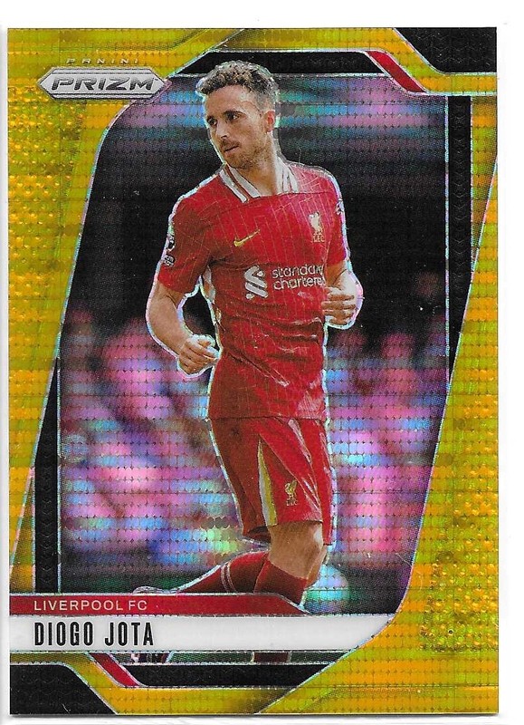 2024 25 Prizm Premier League Soccer Diogo Jota Gold Card No.46 Numbered 1/10!