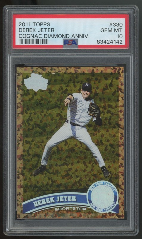 2011 Topps Derek Jeter Cognac Diamond Anniversary #330 PSA 10