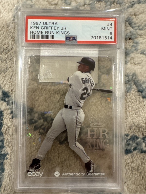 1997 Fleer Ultra Ken Griffey Jr. HR Kings Home Run Kings #4 Mariners PSA 9