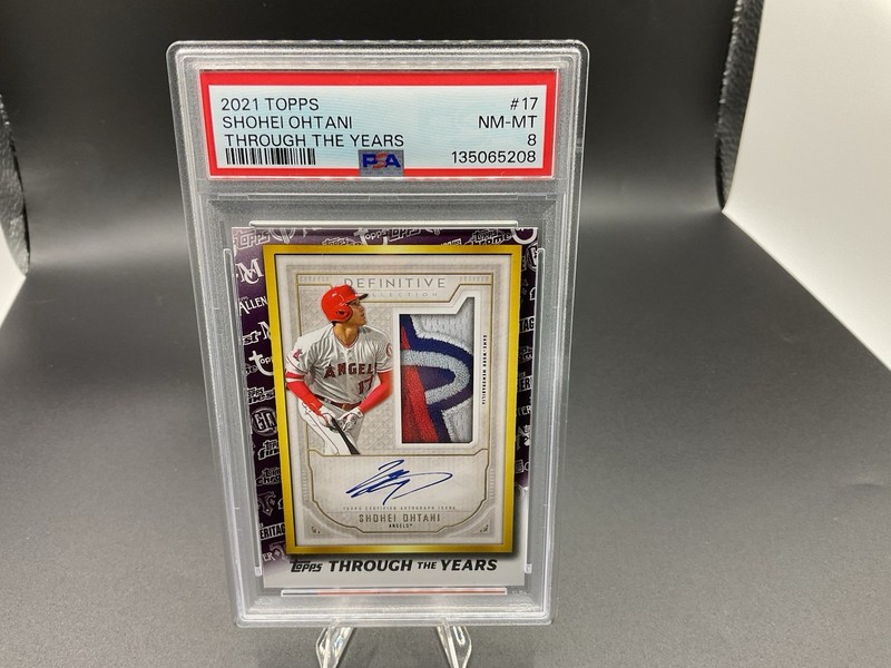 2021 Topps - Through the Years Shohei Ohtani #TTY-17 PSA 8 * FACSIMILE AUTO * 