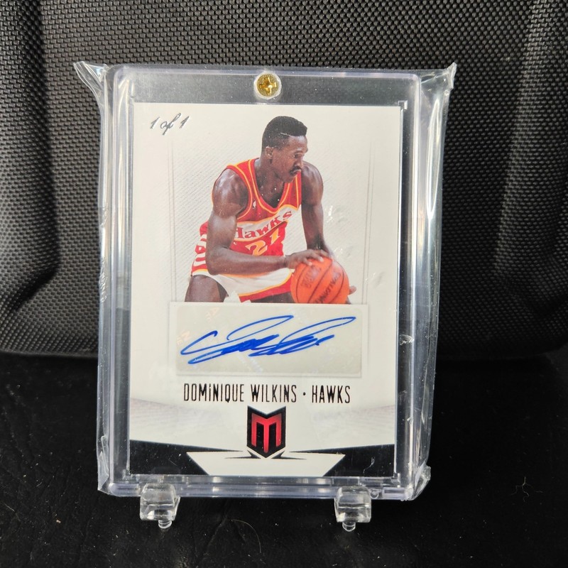 Dominique Wilkins 2012-13 Panini Momentum 1/1 Autographs Auto Black