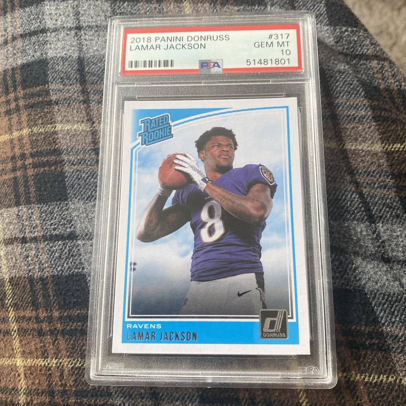 2018 Donruss Football Lamar Jackson Rated Rookie PSA 10. 🔥🔥