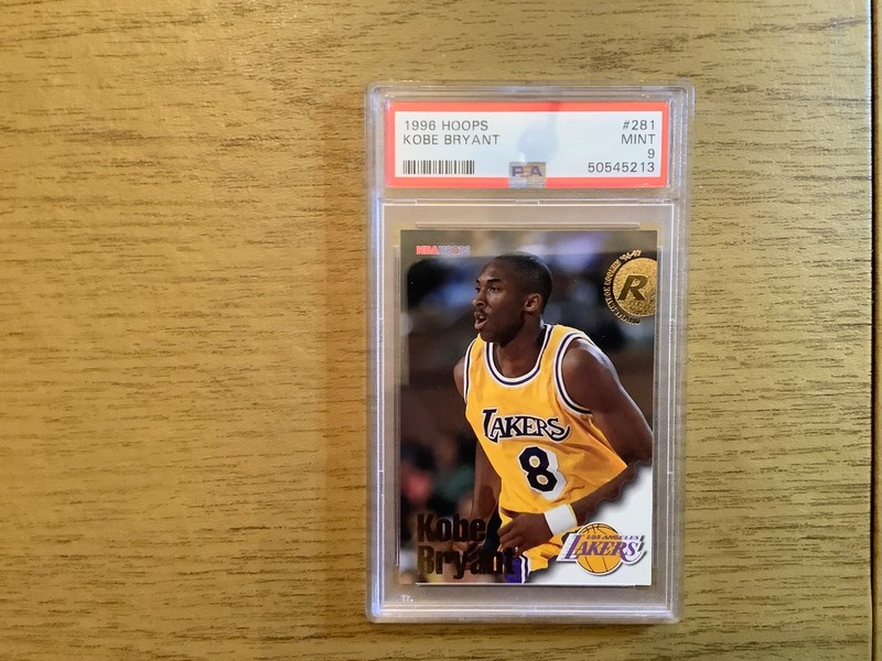 1996 HOOPS #281 KOBE BRYANT ROOKIE RC PSA 9