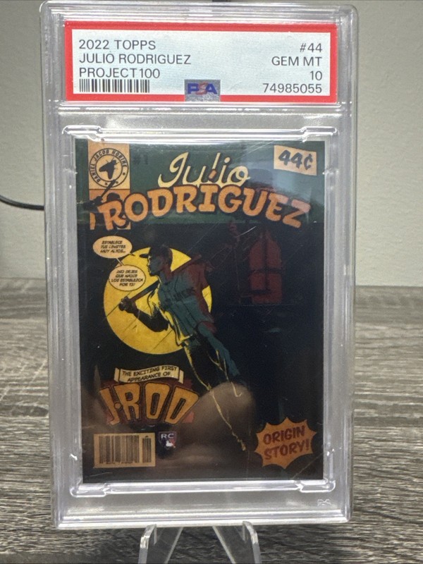 2022 Topps - Project 100 - Julio Rodriguez Rookie - 44 - PSA10
