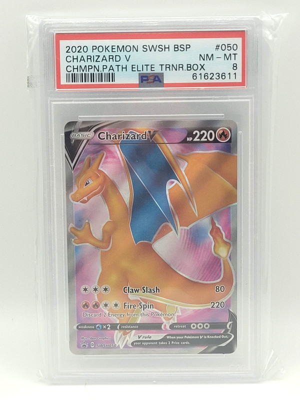 Charizard V SWSH050 Promo - PSA 8 NM-MT - Sword & Shield Promo
