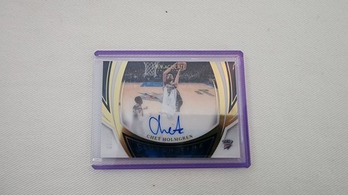 2024-2025 Panini Immaculate Chet Holmgren Clutch Time Auto /99