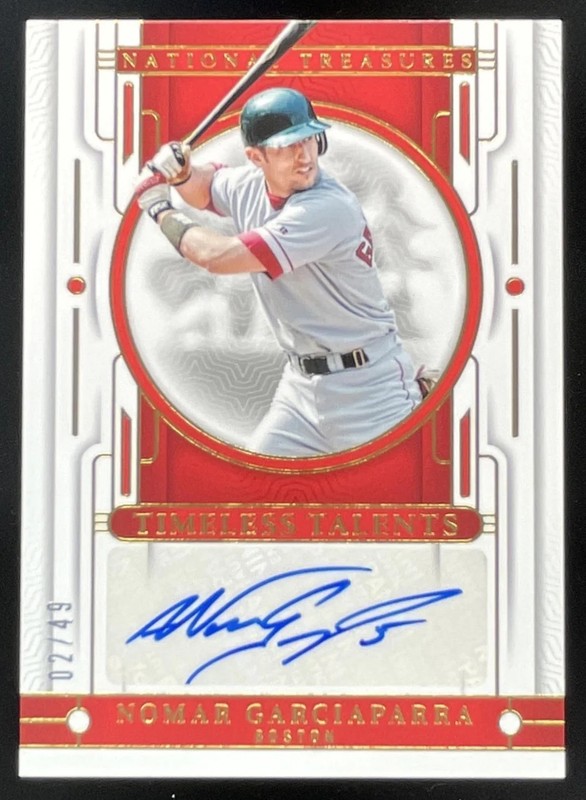 2024 National Treasures Timeless Talents #TTS-NG Nomar Garciaparra Auto /49