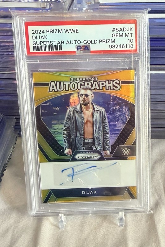 DIJAK 2024 PANINI PRIZM WWE SUPERSTAR AUTO NXT AUTO GOLD /10 PSA 10