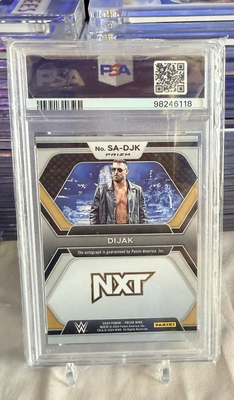 DIJAK 2024 PANINI PRIZM WWE SUPERSTAR AUTO NXT AUTO GOLD /10 PSA 10 view 2