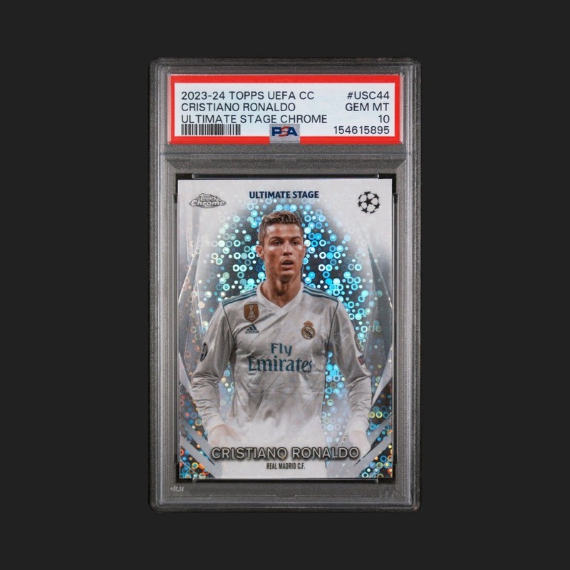 2023-24 Topps UCC - Ultimate Stage Chrome Cristiano Ronaldo #USC-44 PSA 10