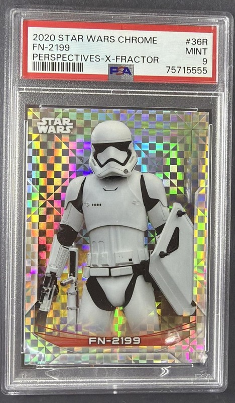 2020 Topps Chrome Star Wars Perspectives FN-2199 #36-R X Fractor /99 PSA 9