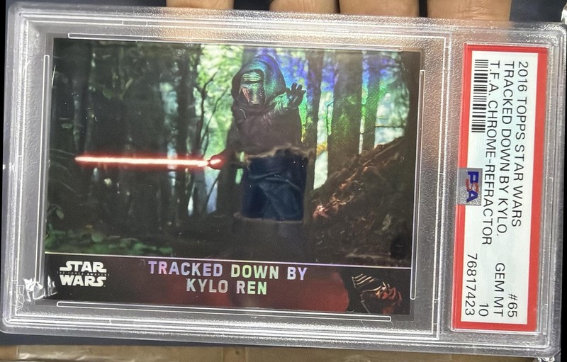 2016 Topps Star Wars The Force Awakens Tracked Down by Kylo Ren #65 PSA 10