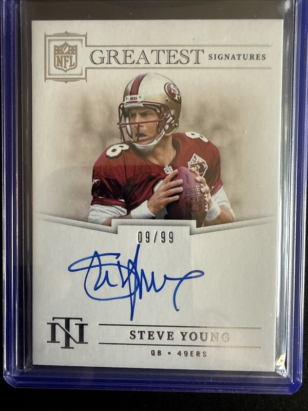 2024 Panini National Treasures Steve Young NFL Greatest Signatures Auto /99 SP