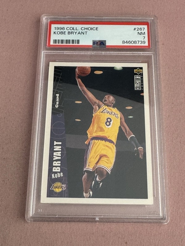 Upper Deck 1996-97 Collector's Choice Kobe Bryant Rookie #267 Lakers PSA 7