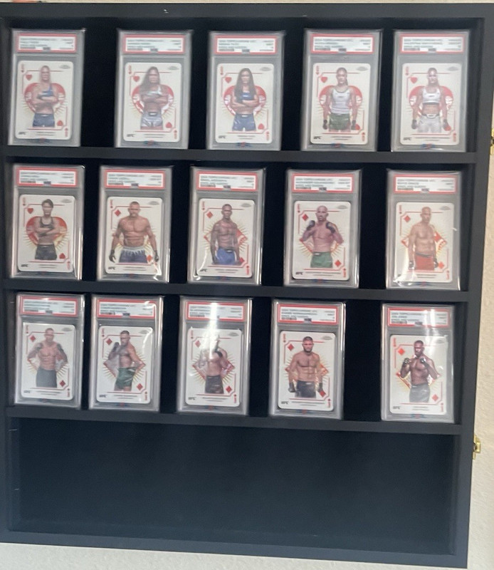 Topps 2024 Chrome UFC Kings & Queens PSA Graded Lot 15 Cards