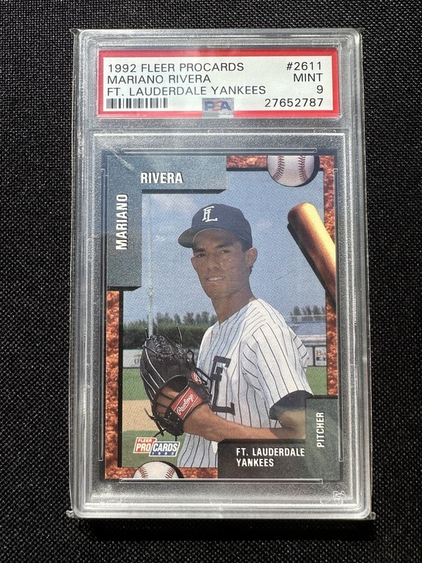 1992 Fleer Procards Mariano Rivera Rookie RC #2611 PSA 9 Mint HOF Yankees
