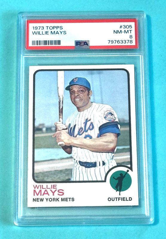 1973 Topps Willie Mays #305 PSA 8