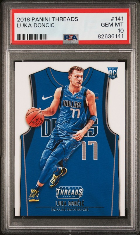 2018-19 Panini Threads #141 Luka Doncic PSA 10