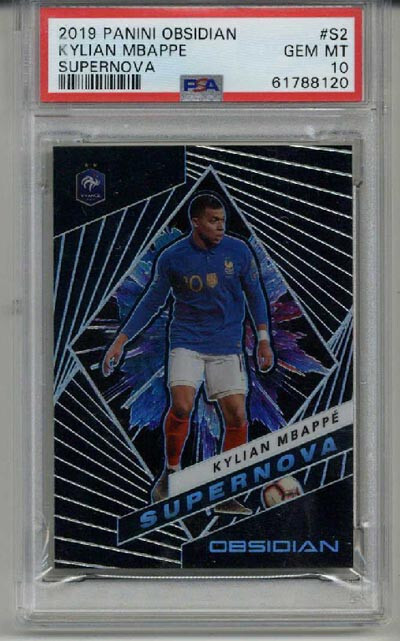 2019 PANINI OBSIDIAN SUPERNOVA #S2 KYLIAN MBAPPE LE 083/135 PSA 10 LOW POP RARE