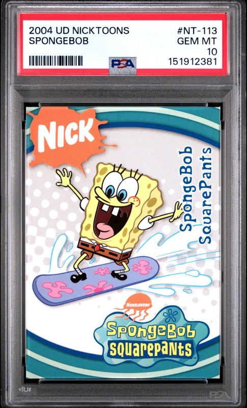 2004 Upper Deck Nicktoons Spongebob Squarepants #NT-113 PSA 10 Gem Mint